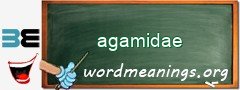 WordMeaning blackboard for agamidae